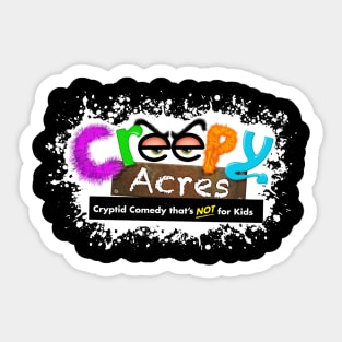 Creepy Acres classic logo Sticker